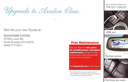 Toyota-Mailing-Offer-Panel