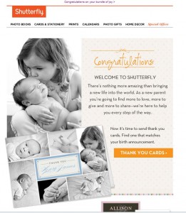 Shutterfly Email