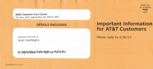 AT&T mailings 3-20b